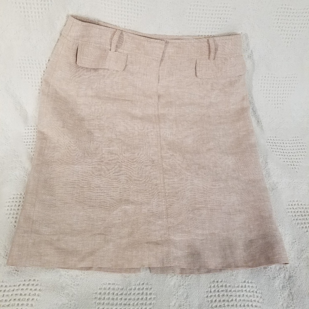 Anne Klein 100% linen skirt